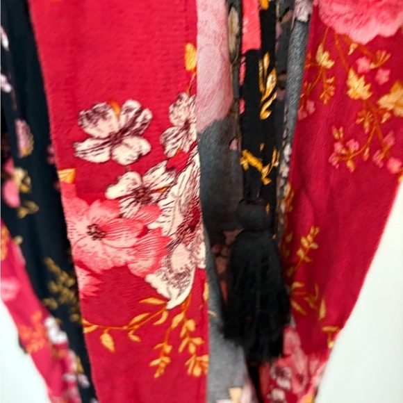 Knox Rose Romantic Boho Witchy Floral Duster Kimono Cover UP SZ XL/XXL - Picture 10 of 16